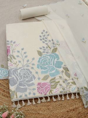 printed unstitched dress material 1