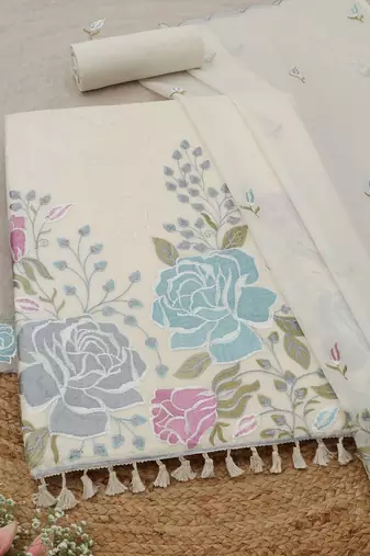 printed unstitched dress material