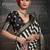 Black striped banarasi saree
