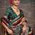 Green striped zari banarasi saree