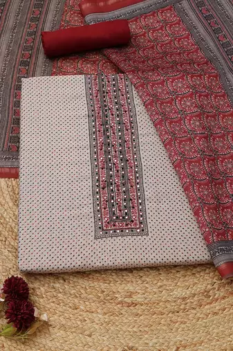printed unstitched dress material