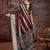 Green striped zari banarasi saree