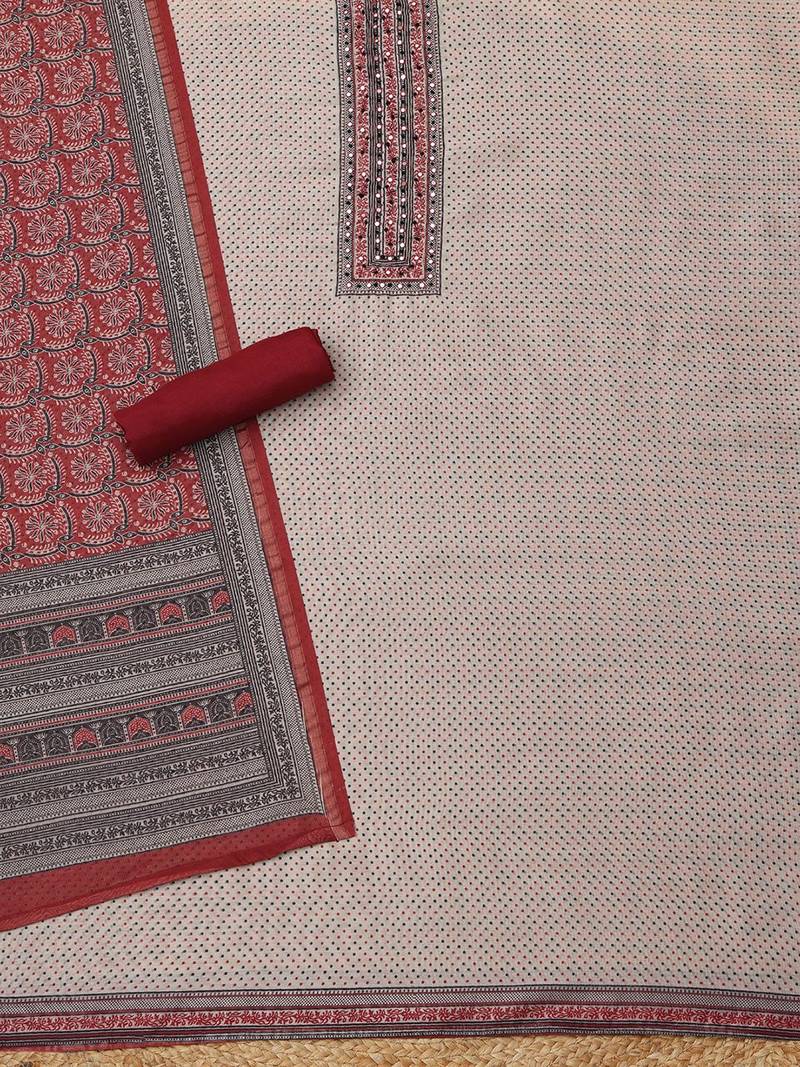 printed unstitched dress material