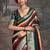 Green striped zari banarasi saree