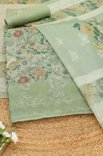 printed unstitched dress material