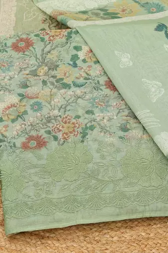 printed unstitched dress material