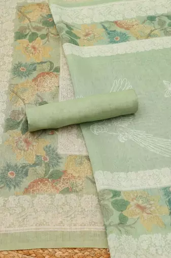 printed unstitched dress material
