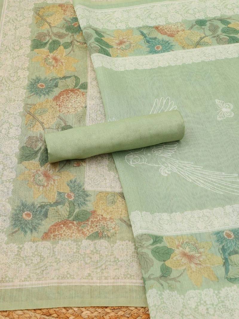 printed unstitched dress material