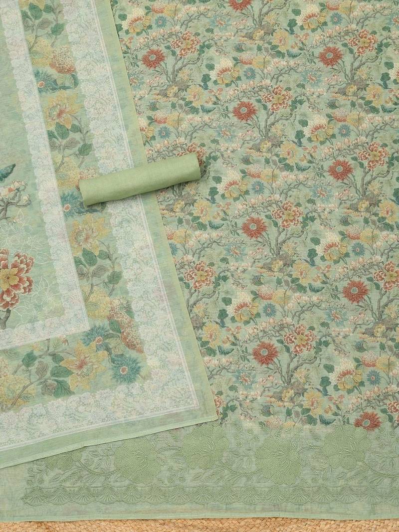 printed unstitched dress material