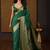 Green paisley zari silk blend banarasi saree