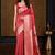 Red woven design zari silk blend banarasi saree