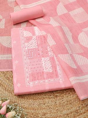 printed unstitched dress material 1