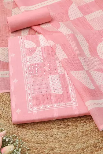 printed unstitched dress material