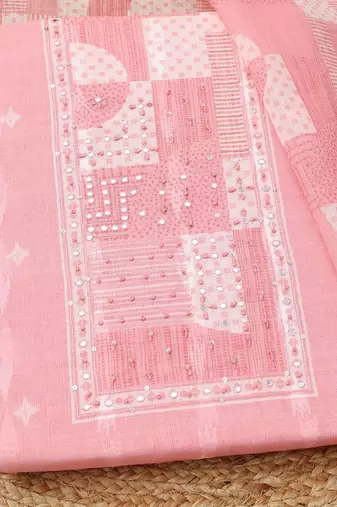 printed unstitched dress material