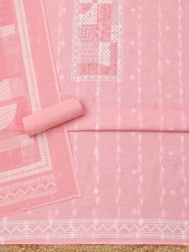 printed unstitched dress material