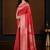 Red woven design zari silk blend banarasi saree