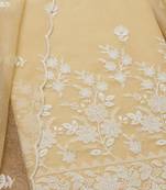 floral embroidered unstitched dress material