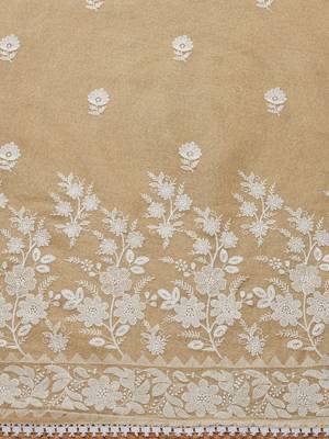 floral embroidered unstitched dress material 3