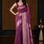 Pink woven design zari silk blend banarasi saree
