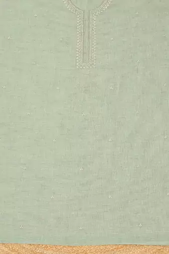 embroidered linen unstitched dress material