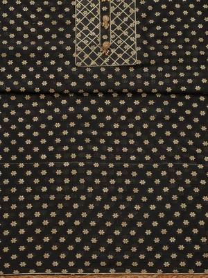 woven design zari organza unstitched dress material 5