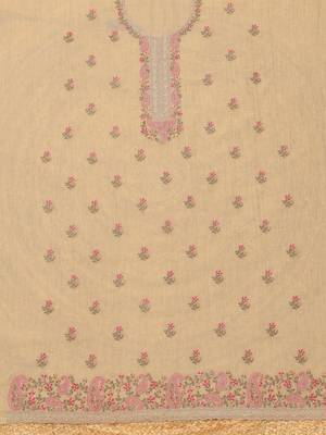 embroidered unstitched dress material 3