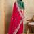 Rose embroidered saree with blouse piece