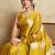 Yellow embroidered saree with blouse