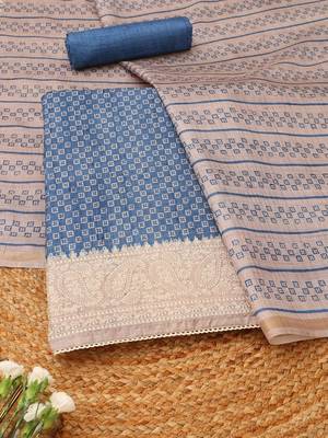 printed unstitched dress material 1
