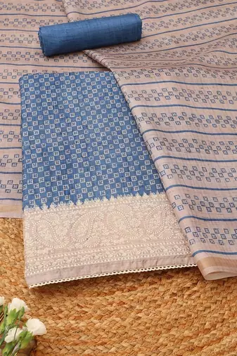 printed unstitched dress material