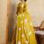 Yellow embroidered saree with blouse