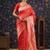 Red woven design banarasi saree
