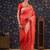 Red woven design banarasi saree