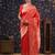 Red woven design banarasi saree