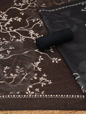 printed art silk unstitched dress material 2