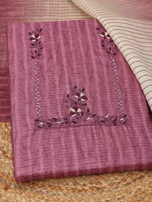 printed art silk unstitched dress material 3