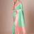 Blue banarasi woven design saree with blouse