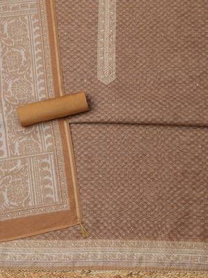 printed art silk unstitched dress material 4