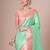 Blue banarasi woven design saree with blouse