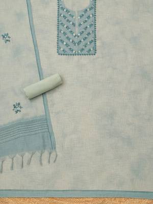 printed linen unstitched dress material 4