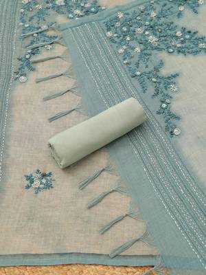 printed linen unstitched dress material 5