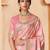 Pink embroidered woven design saree