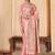 Pink embroidered woven design saree