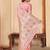Pink embroidered woven design saree