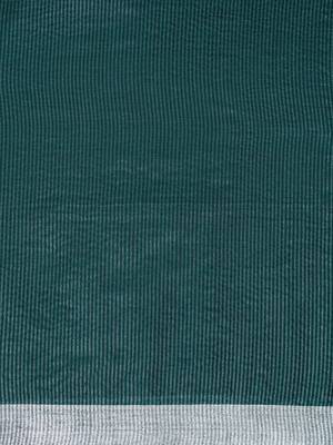 Green woven design bhagalpuri sarees with blouse piece 5