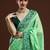 Green woven design saree with blouse