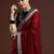 Red woven design bhagalpuri sarees with blouse piece