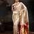 Grey ethnic motifs woven design zari kanjeevaram litchi silk saree & blouse
