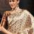 Grey ethnic motifs woven design zari kanjeevaram litchi silk saree & blouse