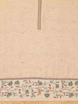 embroidered linen unstitched dress material 2